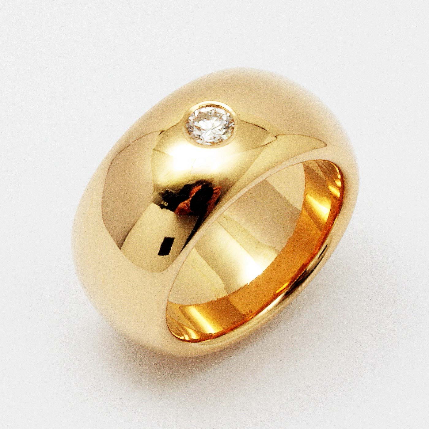 Ring, Gold 750 mit Brillant 0,17 von Christian Heinze
