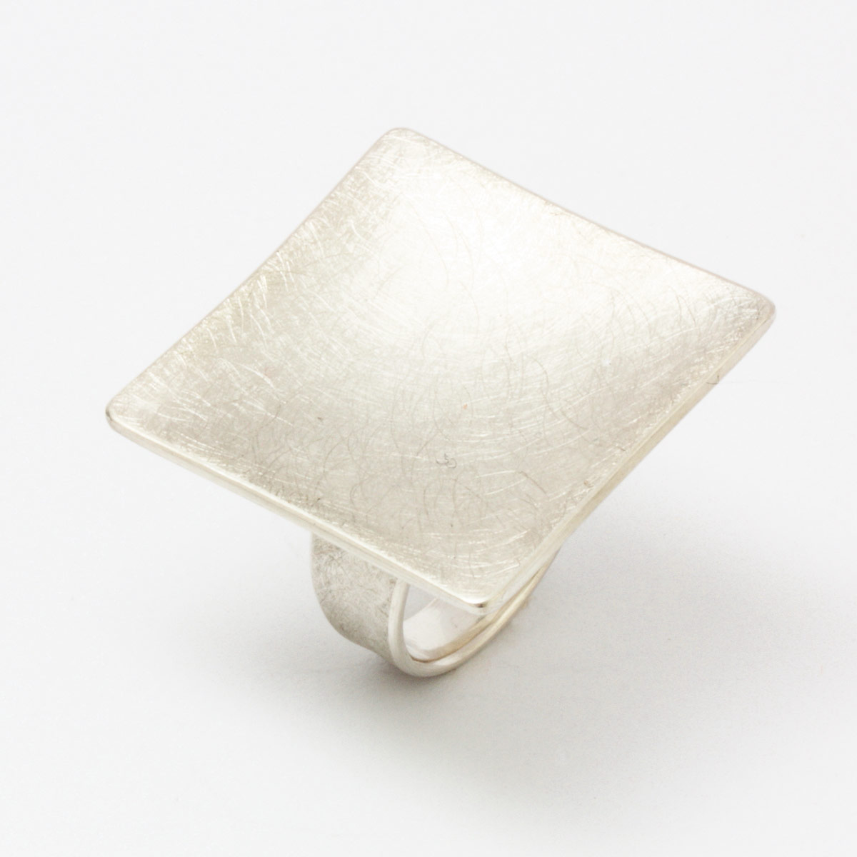 Ring aus Silber Quadrat von Christian Heinze